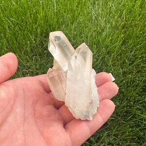 Clear Quartz Crystal Cluster - Natural White Home Accent From Madagascar